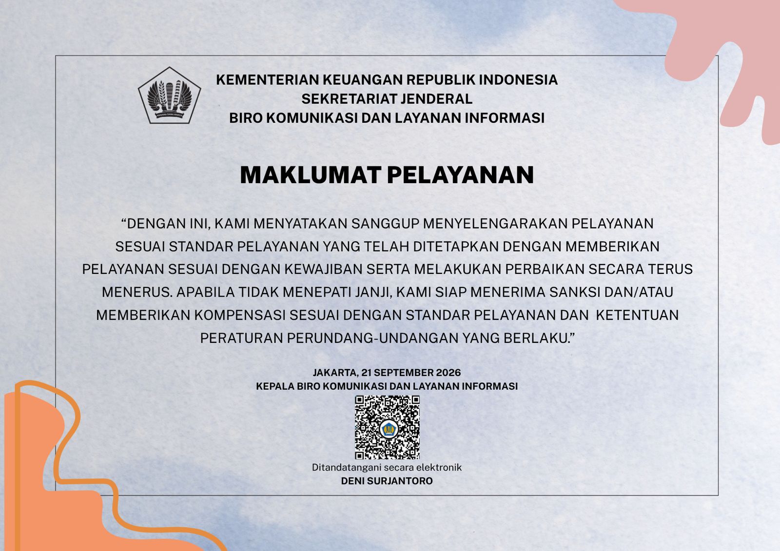 Maklumat Layanan Kemenkeu PRIME